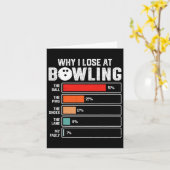 Grappige Bowling Bowler Mannen Vrouwen Kinder Waar Kaart (Gele Bloem)
