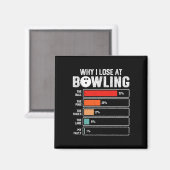 Grappige Bowling Bowler Mannen Vrouwen Kinder Waar Magneet (Voorkant / Achterkant)