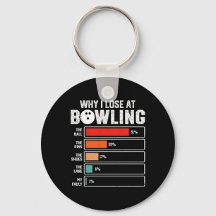 Grappige Bowling Bowler Mannen Vrouwen Kinder Waar Sleutelhanger