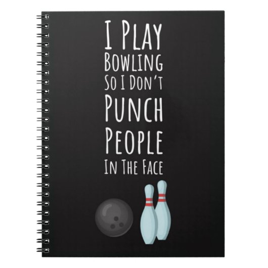 Grappige Bowling Cadeaus Bowling Fan Speler Plezie Notitieboek (Voorkant)