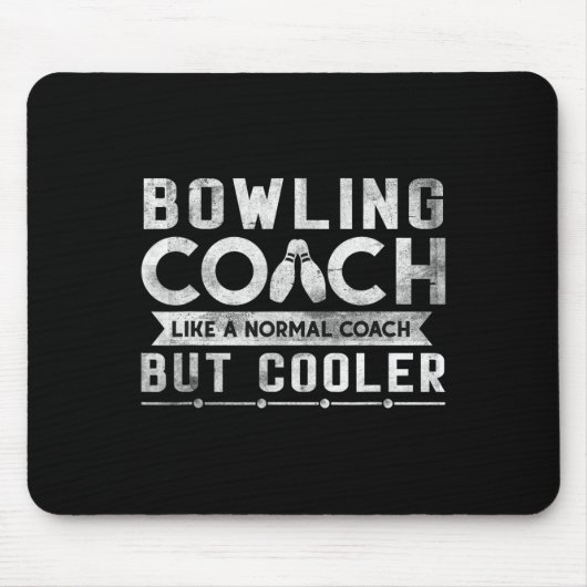 Grappige Bowling Coach Definitie Bowling Coach Muismat (Voorkant)