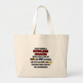 Grappige Bowling Coach ... OMG WTF LOL Grote Tote Bag (Voorkant)