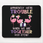 Grappige Bowling Flamingo Muismat (Voorkant)