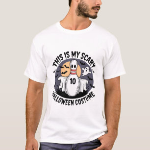 Grappige Bowling Geest Dit Is Mijn Halloween Kostu T-shirt