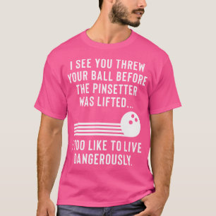 Grappige bowling grap gag voor mannen of vrouwen t-shirt