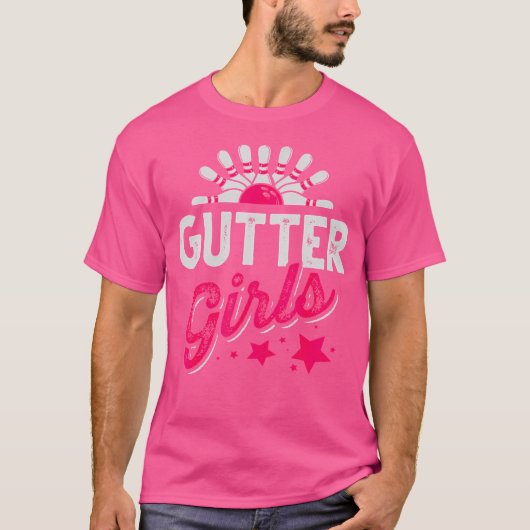 Grappige Bowling Gutter Meisjes Bowler Meisjes Vro T-shirt (Voorkant)