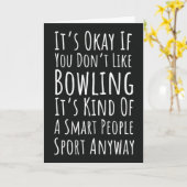 Grappige Bowling Kaart Bowler Team Strike Spare Sp (Gele Bloem)