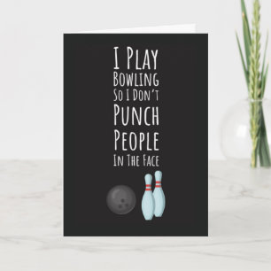 Grappige Bowling Kaarten Sport Bowler Bal Team