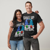 Grappige bowling kabouters bowler kop en kom t-shirt (Unisex)