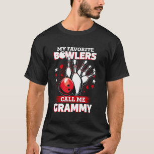 Grappige Bowling Kegel Mijn Favoriete Bowler Noemt T-shirt