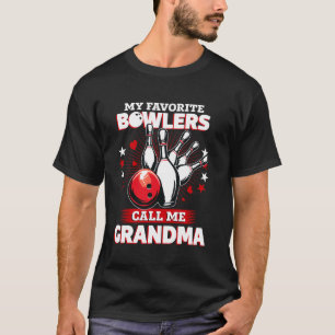 Grappige Bowling Kegel Mijn Favoriete Bowler Noemt T-shirt