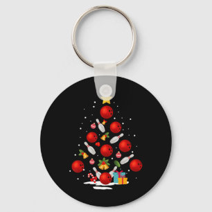Grappige Bowling Kerstboom Lichtjes Kerstcadeaus V Sleutelhanger