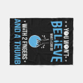 Grappige bowling kunst voor mannen vrouwen bowler fleece deken (Voorkant (Horizontaal))