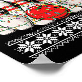 Grappige Bowling lelijke kerst trui Bowling Lover Poster (Hoek)