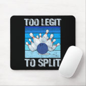 Grappige bowling liefhebber bowler te legitiem om muismat (Met muis)
