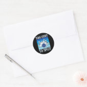 Grappige bowling liefhebber bowler te legitiem om ronde sticker (Envelop)