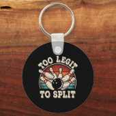 Grappige bowling liefhebber bowler te legitiem om  sleutelhanger (Voorkant)
