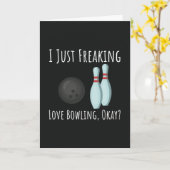 Grappige Bowling Liefhebber Kaarten Bowler Sport H (Gele Bloem)