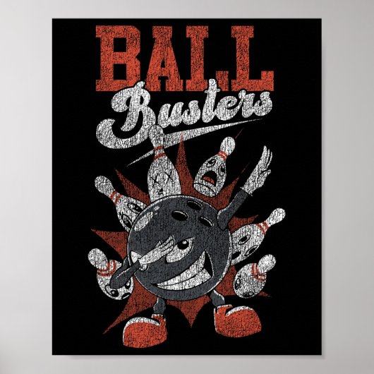 Grappige bowling LL Busters Poster (Voorkant)