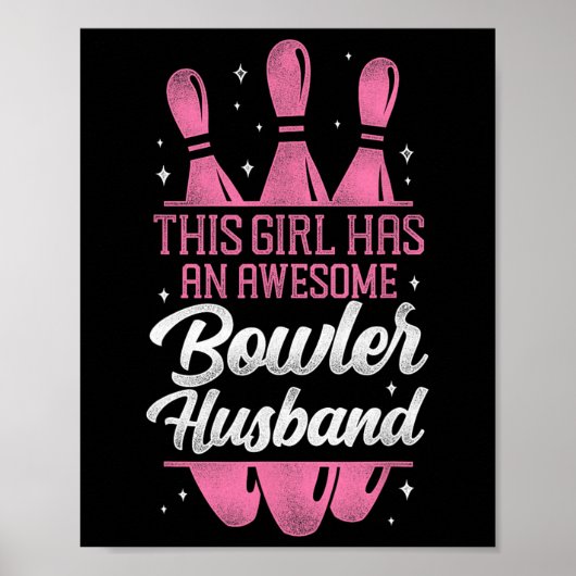 Grappige bowling man vrouw dit meisje heeft een Ge Poster (Voorkant)