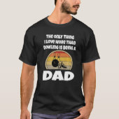 Grappige Bowling Papa Bowler Vader Retro Sunset Ba T-shirt (Voorkant)