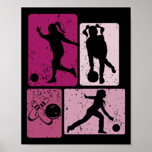 Grappige Bowling Player Bowler Game Enthusiast Out Poster