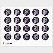 Grappige Bowling Player Bowler Game Enthusiast Out Ronde Sticker (Vel)