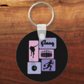 Grappige Bowling Player Bowler Game Enthusiast Out Sleutelhanger (Voorkant)