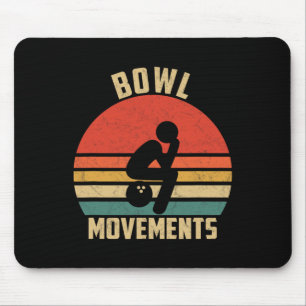 Grappige Bowling Retro Bowl Bewegingen Bowlers Muismat