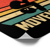 Grappige Bowling  Retro Bowl Bewegingen Bowlers Poster (Hoek)