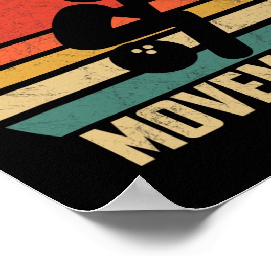 Grappige Bowling  Retro Bowl Bewegingen Bowlers Poster (Hoek)