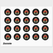 Grappige Bowling Retro Bowl Bewegingen Bowlers Ronde Sticker (Vel)
