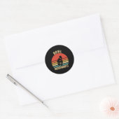 Grappige Bowling Retro Bowl Bewegingen Bowlers Ronde Sticker (Envelop)