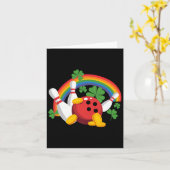 Grappige Bowling Shamrock Kabouter St. Patrick's D Kaart (Gele Bloem)