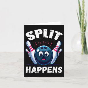 Grappige bowling split gebeurt 1 kaart
