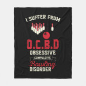 grappige Bowling-stoornis woordsporten Fleece Deken (Voorkant)