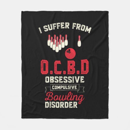 grappige Bowling-stoornis woordsporten Fleece Deken (Voorkant)