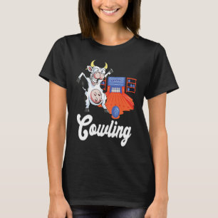 Grappige Bowling Strike Koe Bowling Kegel Bowling T-shirt