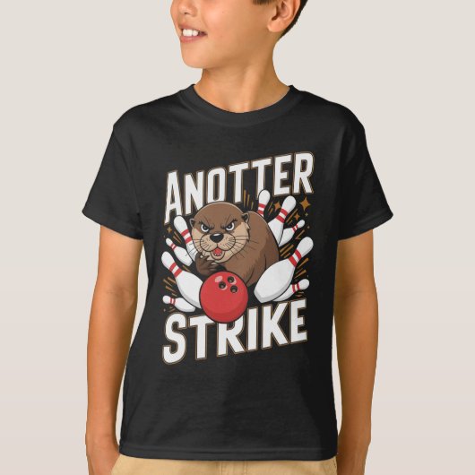 Grappige Bowling Strike Pun - Nog een Strike Otter T-shirt (Voorkant)