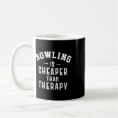 Grappige Bowling Therapie - Bowling Gift Koffiemok (Links)