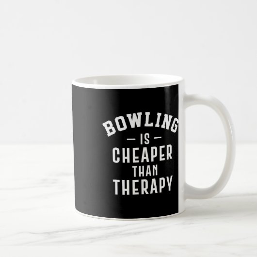 Grappige Bowling Therapie - Bowling Gift Koffiemok (Rechts)