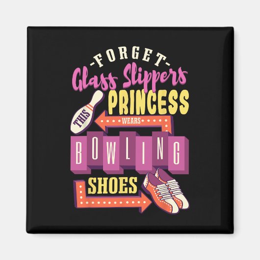 Grappige Bowling Vrouwen Magneet (Voorkant)
