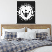 Grappige Bowling Werk Citaat Canvas Afdruk (Insitu (Slaapkamer))