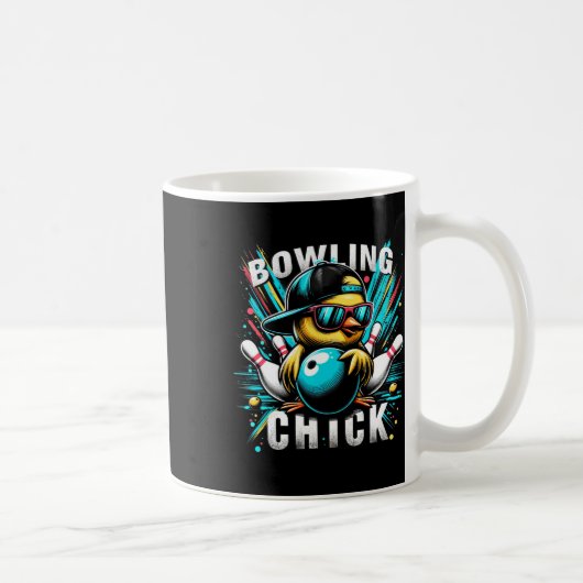 Grappige bowlinggeschenken Schattige of bowling ch Koffiemok (Rechts)