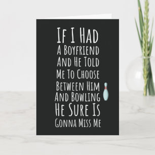 Grappige Bowlingkaarten Voor Vrouwelijke Bowler Sp Kaart