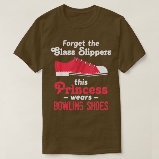 grappige bowlingschoenen voor meisjes en vrouwen t-shirt (Design voorkant)
