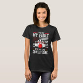 Grappige Bowlingspeler VS Vlag Bowler Team Bowling T-shirt (Voorkant volledig)