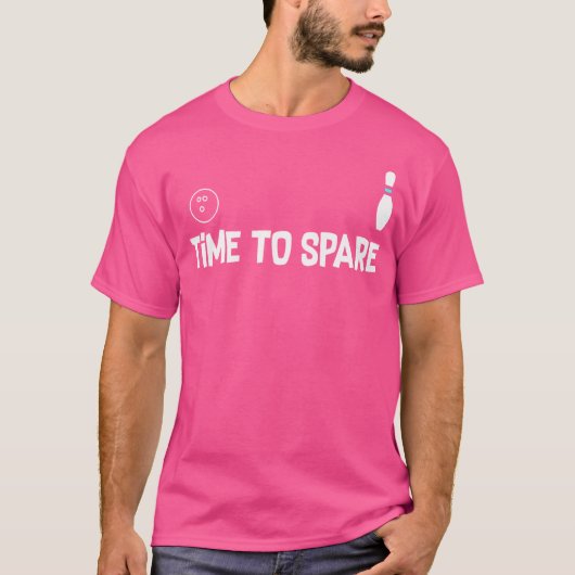 Grappige bowlingtijd om de competitie te sparen t-shirt (Voorkant)