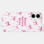 Grappige Bows Before Bros Mooie Roze Lint Cadeau  Case-Mate iPhone Case (Achterkant (horizontaal))