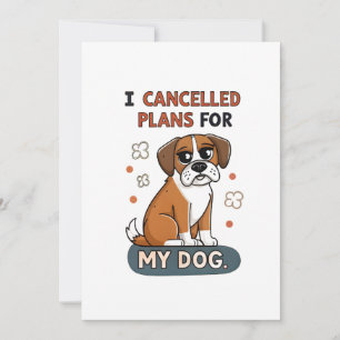Grappige Boxer Hond Quote Cartoon Illustratie Feestdagenkaart